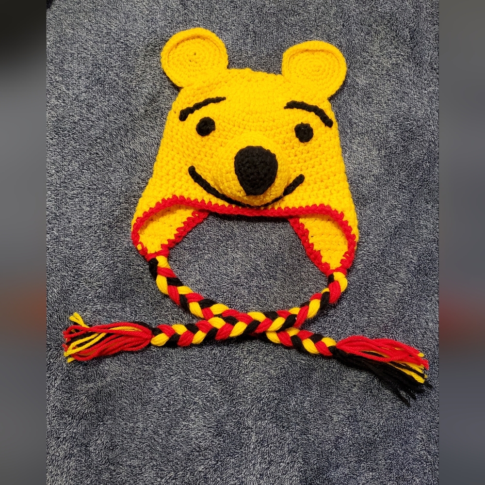 Winnie-the-Pooh handmade knit hat